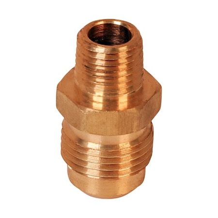 EVERFLOW 3/8" Flare x 1/4" MIP Reducing Adapter Pipe Fitting; Brass F48R-3814